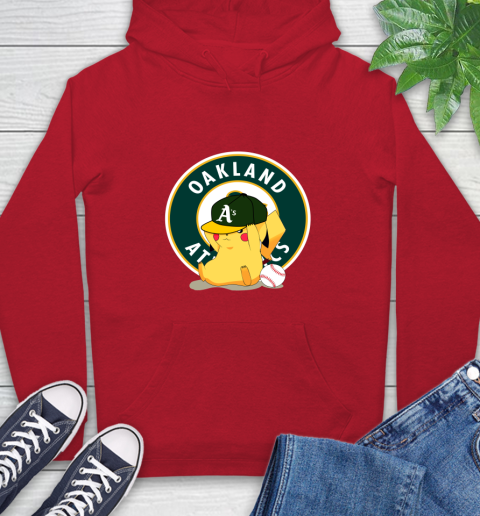 MLB Pikachu Baseball Sports Oakland Athletics Hoodie 10