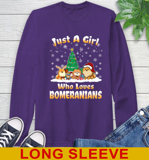 Christmas Just a girl who love pomeranians dog pet lover 59