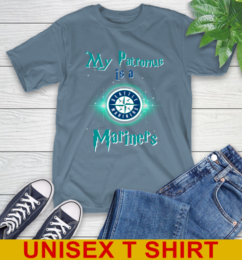 MLB Baseball Harry Potter My Patronus Is A Seattle Mariners T-Shirt 8