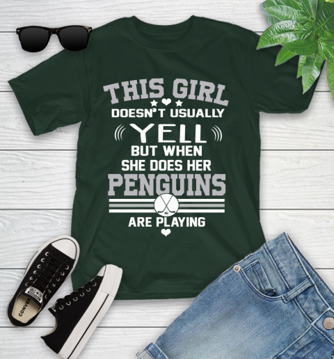 Pittsburgh Penguins NHL Hockey I Yell When My Team Is Playing Youth T-Shirt 5