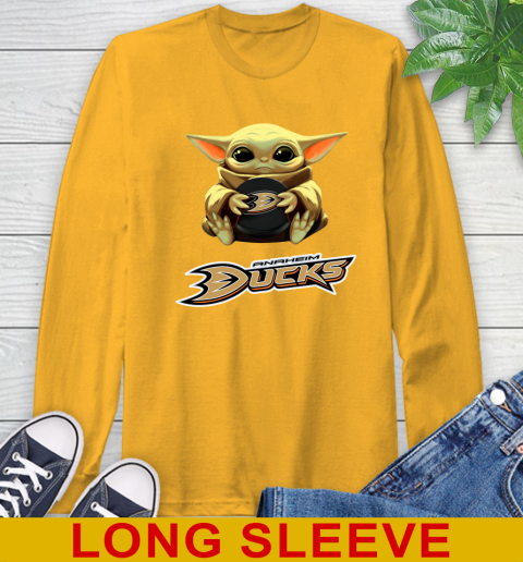 NHL Hockey Anaheim Ducks Star Wars Baby Yoda Shirt 60
