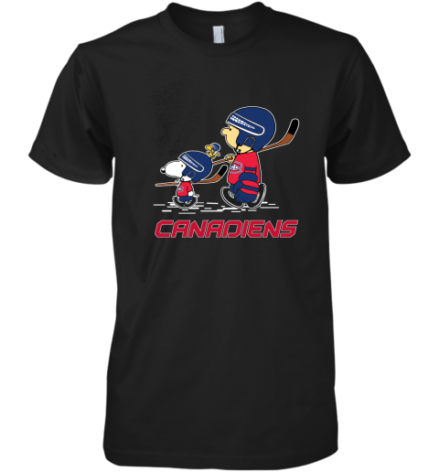 Let's Play Motreal Canadiens Ice Hockey Snoopy NHL Premium Men's T-Shirt