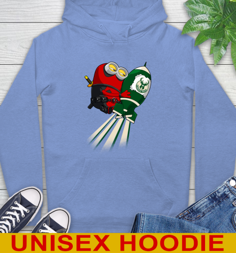 NBA Basketball Milwaukee Bucks Deadpool Minion Marvel Shirt Hoodie 11