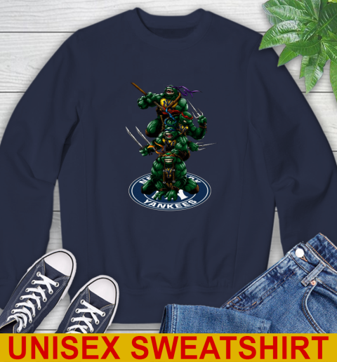MLB Baseball New York Yankees Teenage Mutant Ninja Turtles Shirt Sweatshirt - Image 4