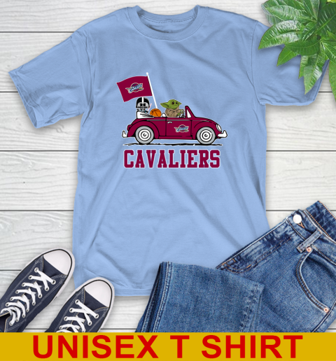 NBA Basketball Cleveland Cavaliers Darth Vader Baby Yoda Driving Star Wars Shirt T-Shirt 11
