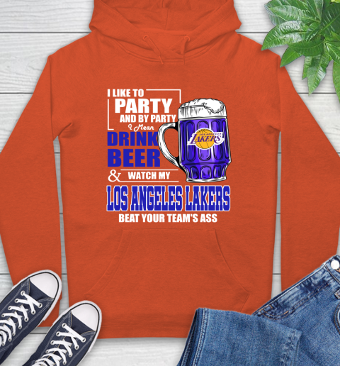 NBA Drink Beer and Watch My Los Angeles Lakers Beat Your Team's Ass Basketball Hoodie 4