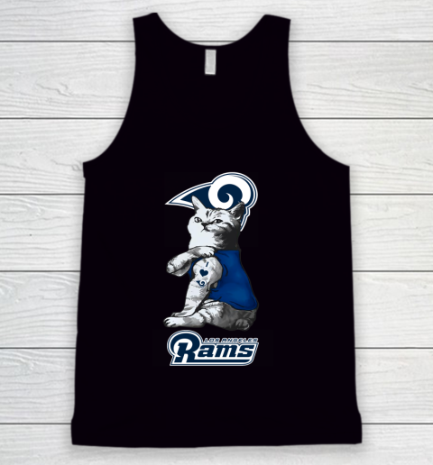 NFL Football My Cat Loves Los Angeles Rams Tank Top