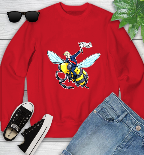Save The Bees Donald Trump shirt Youth Sweatshirt 9