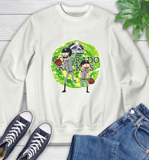 MLB Colorado Rockies Rick And Morty Baseball Sports Sweatshirt