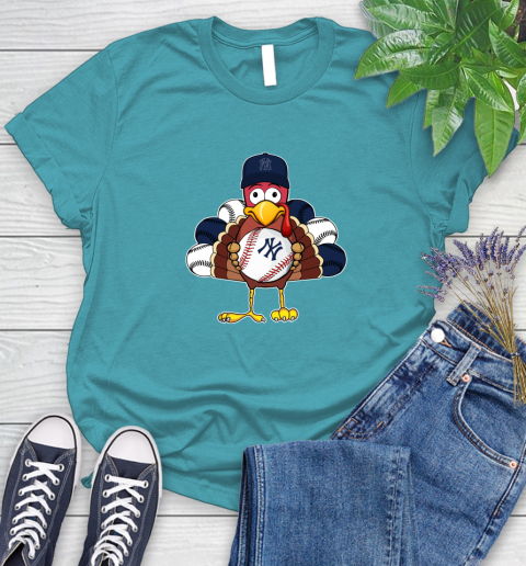 New York Yankees Turkey thanksgiving Women's T-Shirt 12