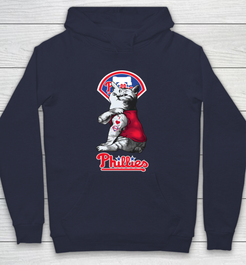 MLB Baseball My Cat Loves Philadelphia Phillies Hoodie 2