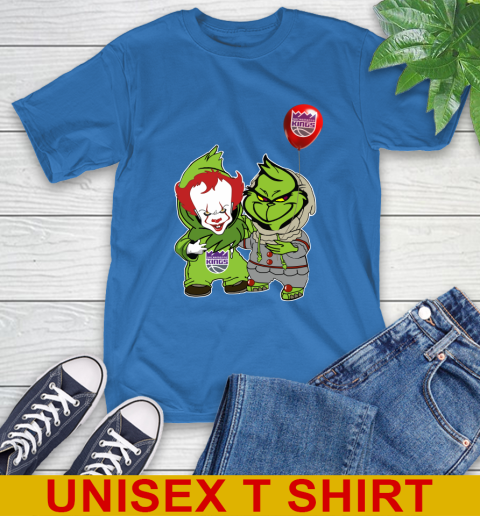 Sacramento Kings Baby Pennywise Grinch Christmas NBA Basketball T-Shirt 9