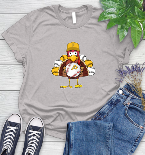 Pittsburgh Pirates Turkey thanksgiving Women's T-Shirt 10
