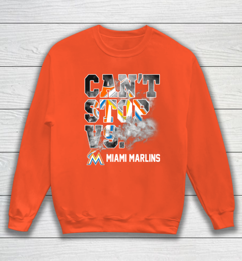 MLB Miami Marlins Baseball Can't Stop Vs Marlins Sweatshirt 3