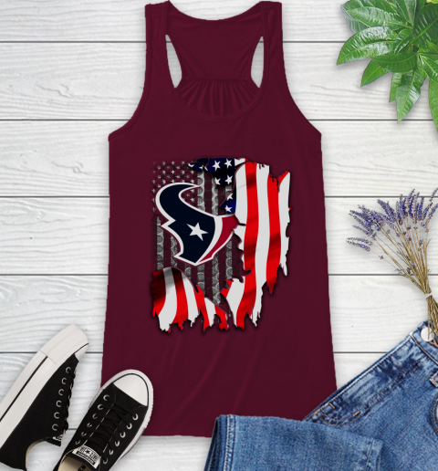 Houston Texans NFL Football American Flag Racerback Tank 2