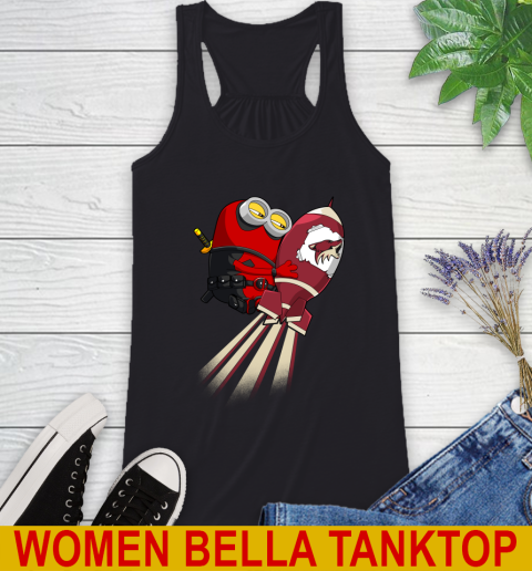 NHL Hockey Arizona Coyotes Deadpool Minion Marvel Shirt Racerback Tank