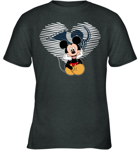 NFL Los Angeles Rams The Heart Mickey Mouse Disney Football T Shirt PSzBU0Bw0Gq youth t shirt 26 95 151514 front dark heather