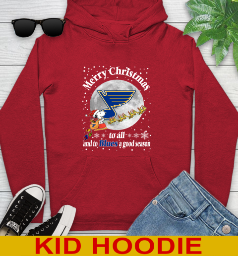 St.Louis Blues Merry Christmas To All And To Blues A Good Season NHL Hockey Sports Youth Hoodie 11