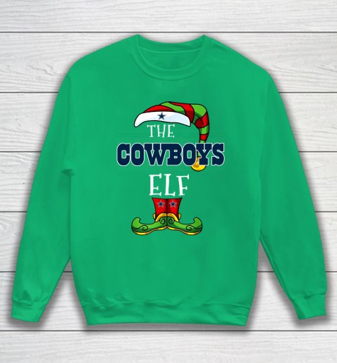 Dallas Cowboys Christmas ELF Funny NFL Sweatshirt 5
