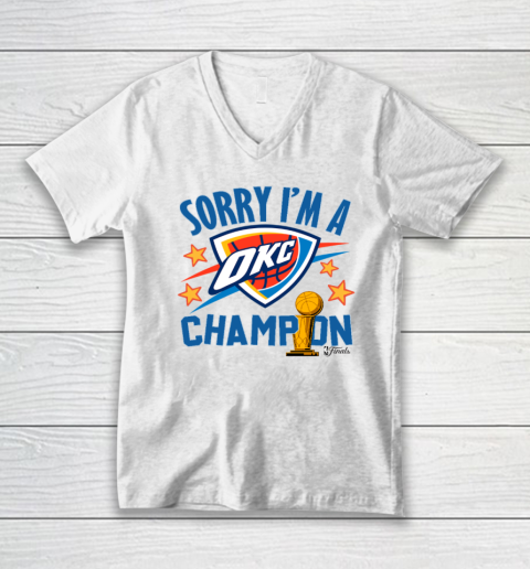 Sorry I'm A Champions OKC V-Neck T-Shirt