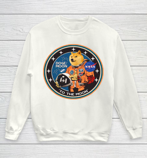 Doge coin To The Moon Youth Sweatshirt