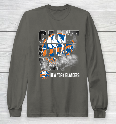 NHL New York Islanders Hockey Can't Stop Vs Long Sleeve T-Shirt 6 NHL New York Islanders Hockey Can't Stop Vs Long Sleeve T-Shirt - Image 6