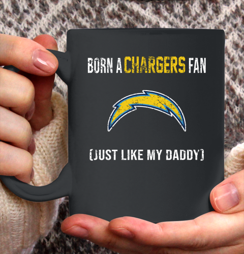 NFL Los Angeles Chargers Football Loyal Fan Just Like My Daddy Shirt Ceramic Mug 15oz