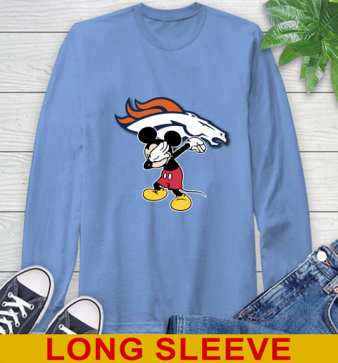 Denver Broncos NFL Football Dabbing Mickey Disney Sports Long Sleeve T-Shirt 11