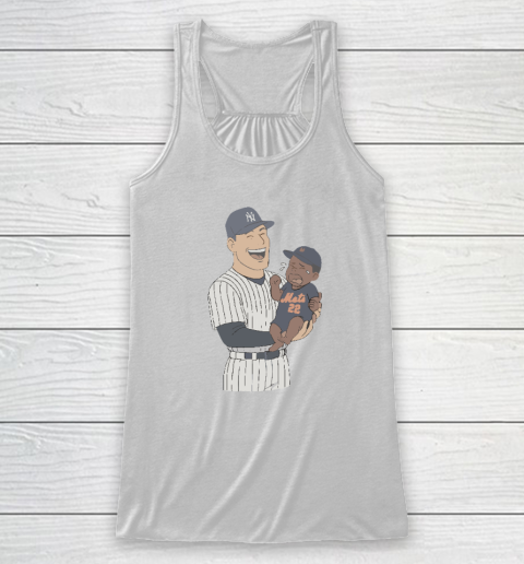 Yankees Holding Crying Mets Baby Racerback Tank