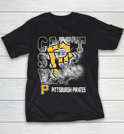 MLB Pittsburgh Pirates Baseball Can't Stop Vs Pirates Youth T-Shirt