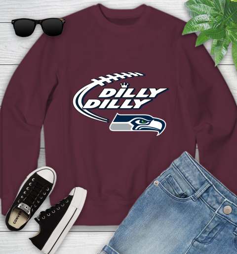 NFL Seattle Seahawks Dilly Dilly Football Sports Youth Sweatshirt 5