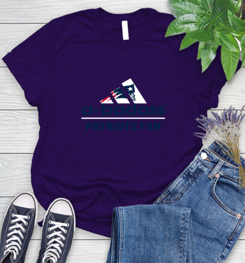 New England Patriots NFL Football A Badass Adidas Adoring Fan Sports Women's T-Shirt 4