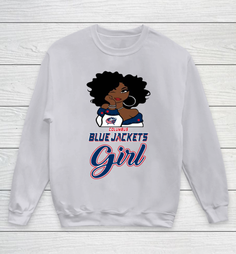 Columbus Blue Jackets Girl NHL Youth Sweatshirt 4