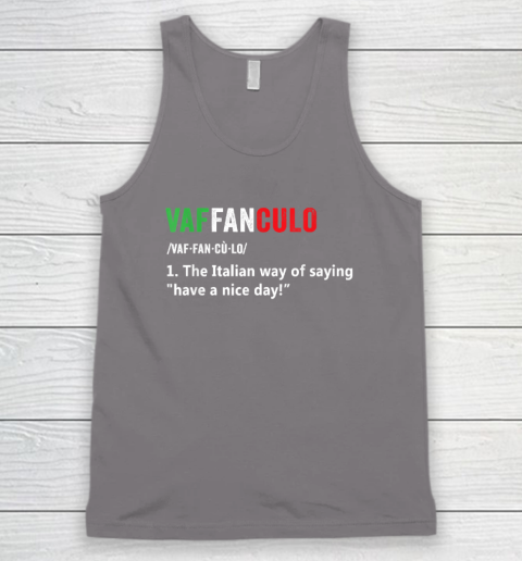 Vaffanculo Italy Slang Gag Gift Siclian Funny Italian Tank Top 5