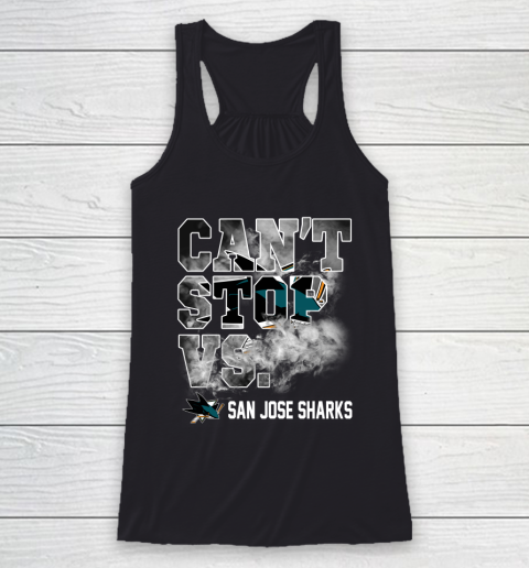 NHL San Jose Sharks Hockey Can't Stop Vs Racerback Tank