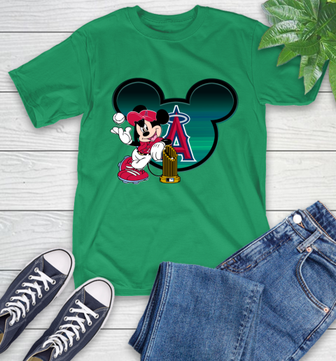 MLB Los Angeles Angels The Commissioner's Trophy Mickey Mouse Disney T-Shirt 7