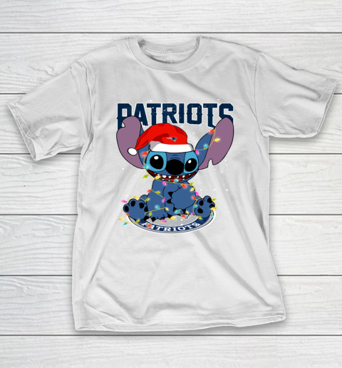 New England Patriots NFL Football noel stitch Christmas T-Shirt