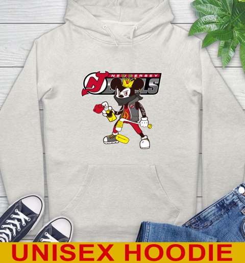 New Jersey Devils NHL Hockey Mickey Peace Sign Sports Hoodie 12