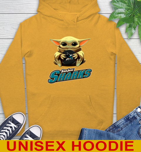 NHL Hockey San Jose Sharks Star Wars Baby Yoda Shirt 15