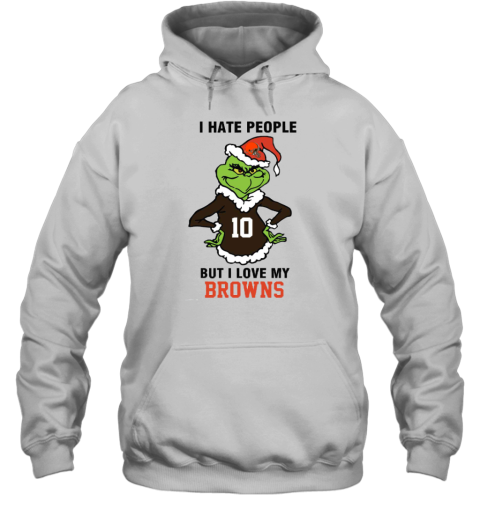 I Hate People But I Love My Browns Cleveland Browns NFL Teams Hoodie