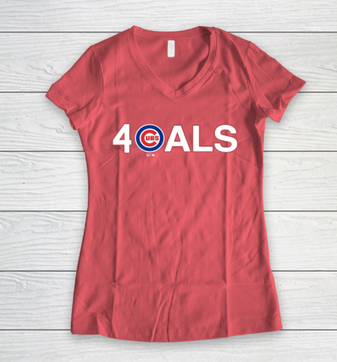 Cubs ALS Women's V-Neck T-Shirt 4