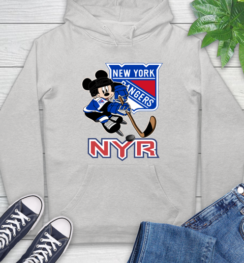 NHL New York Rangers Mickey Mouse Disney Hockey T Shirt Hoodie