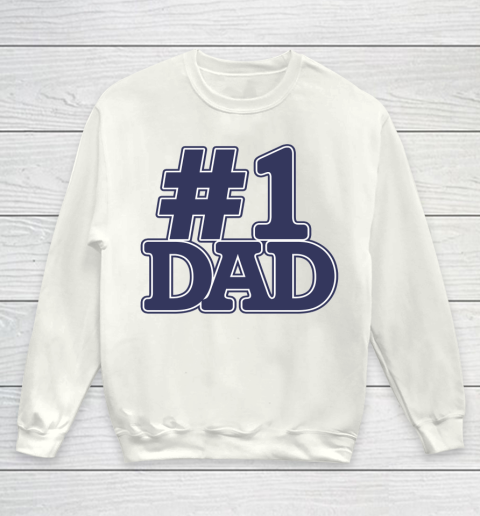 #1 Dad Father's Day Youth Sweatshirt
