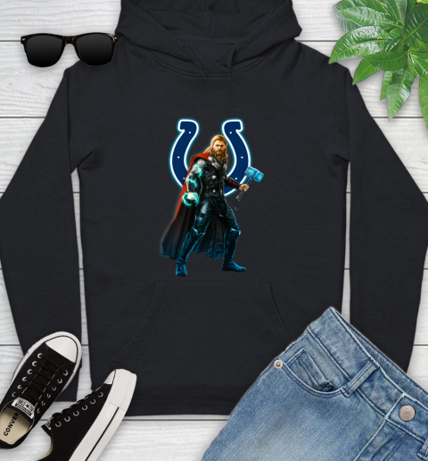 NFL Thor Avengers Endgame Football Indianapolis Colts Youth Hoodie 2