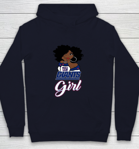 New York Giants Girl NFL Youth Hoodie 3