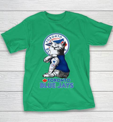 MLB Baseball My Cat Loves Toronto Blue Jays Youth T-Shirt 3
