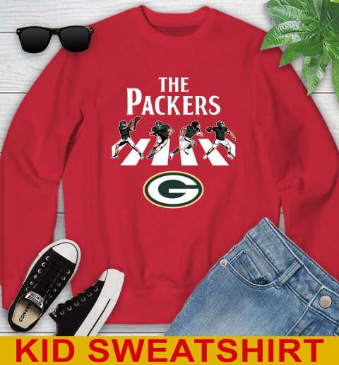 NFL Football Green Bay Packers The Beatles Rock Band Shirt Youth Sweatshirt 7
