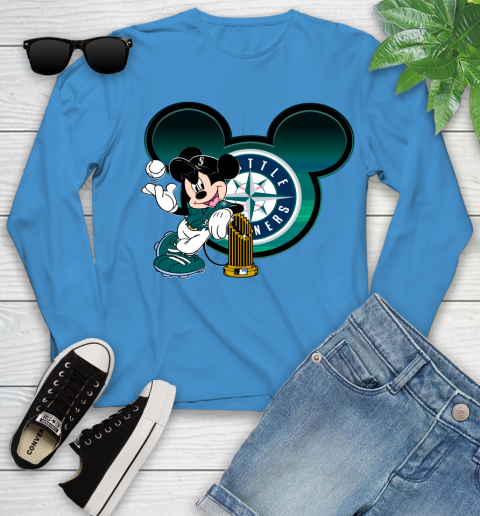 MLB San Francisco Giants The Commissioner's Trophy Mickey Mouse Disney Youth Long Sleeve 7