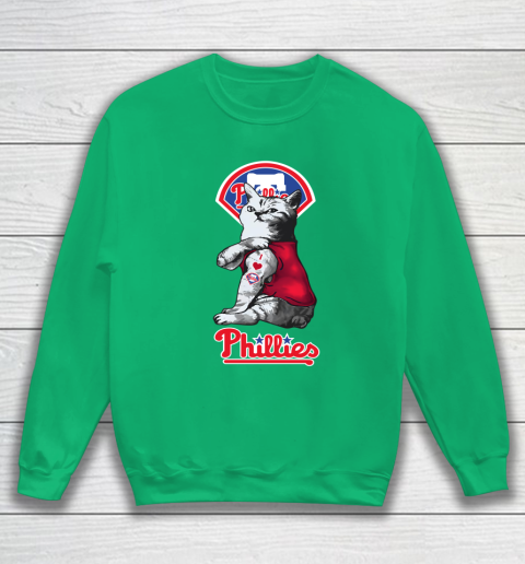 MLB Baseball My Cat Loves Philadelphia Phillies Sweatshirt 5