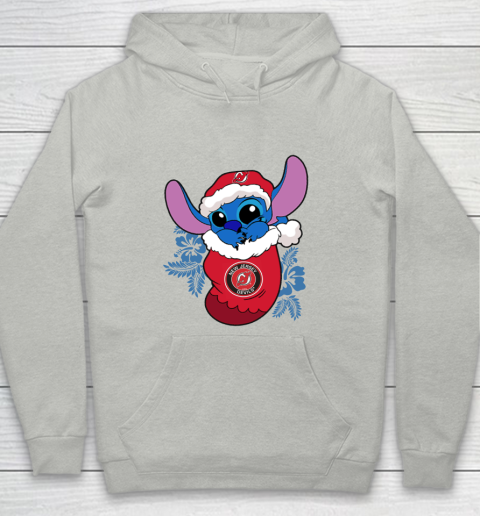 New Jersey Devils Christmas Stitch In The Sock Funny Disney NHL Youth Hoodie 2